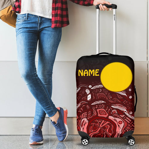 custom-text-aboriginal-luggage-cover-red-landscape