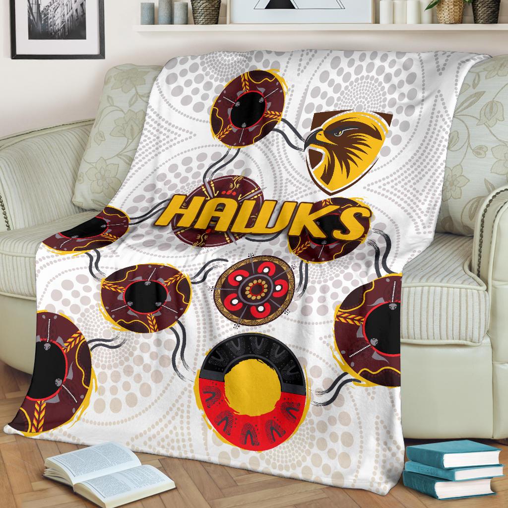 hawthorn-premium-blanket-hawks-indigenous-white