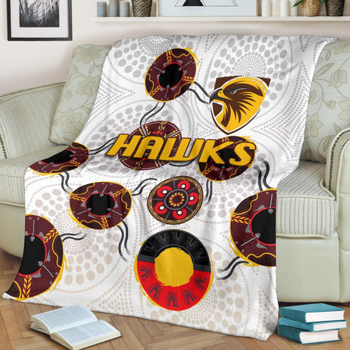 hawthorn-premium-blanket-hawks-indigenous-white