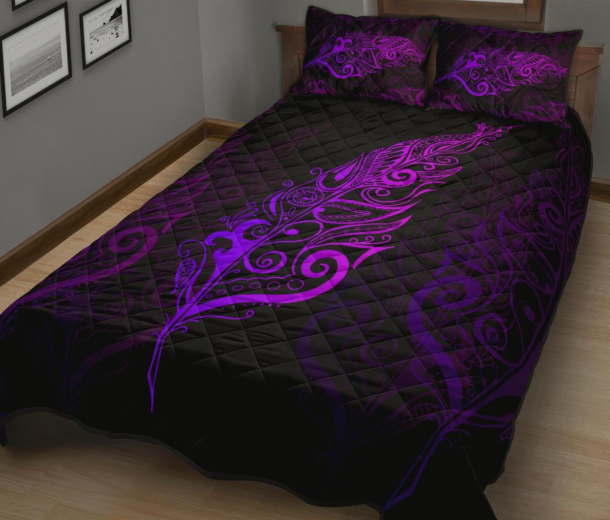 light-silver-fern-new-zealand-quilt-bed-set-purple