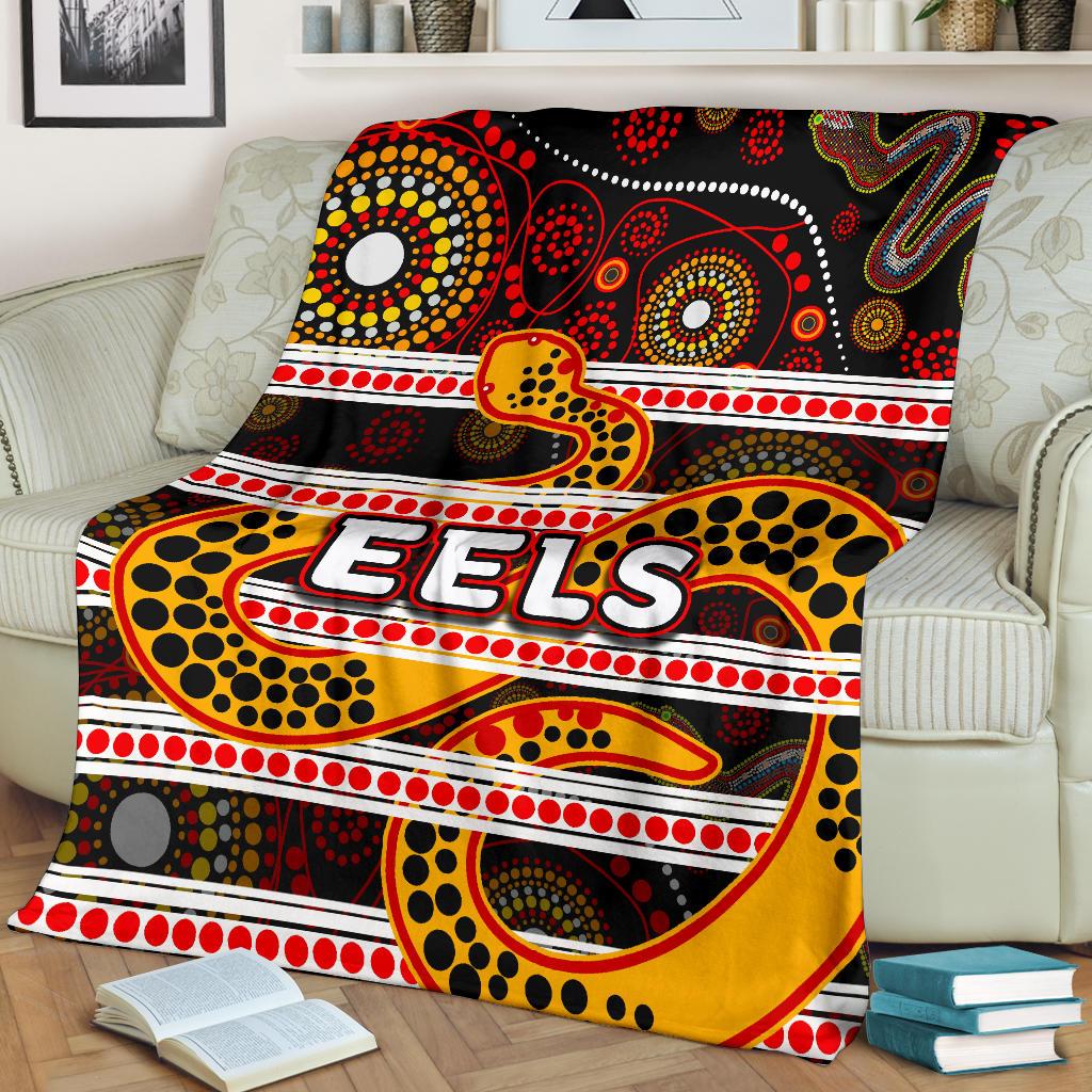 parramatta-eels-premium-blanket-tribal-style-black