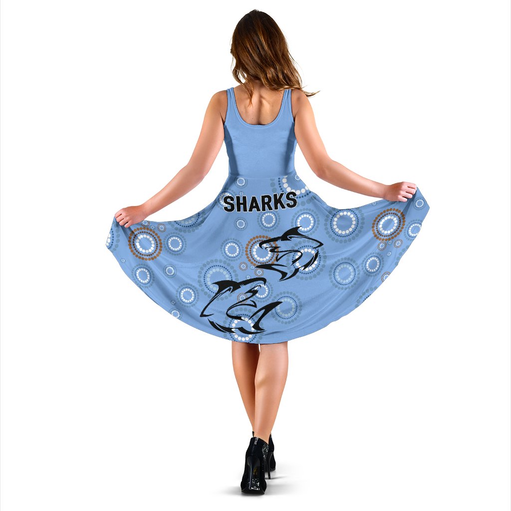Cronulla-Sutherland Women's Dress Sharks Anzac Day Unique Indigenous - Vibe Hoodie