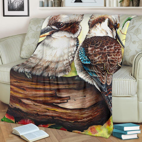 premium-blanket-kookaburra-with-waratah