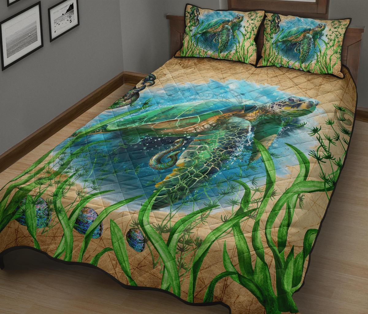 new-zealand-quilt-bed-set-turtle-manaia-maori-vintage