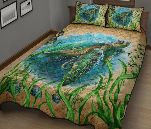 new-zealand-quilt-bed-set-turtle-manaia-maori-vintage