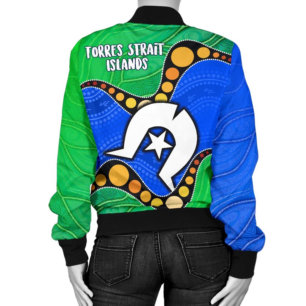 torres-strait-islands-womens-bomber-jacket-flag-with-aboriginal-patterns