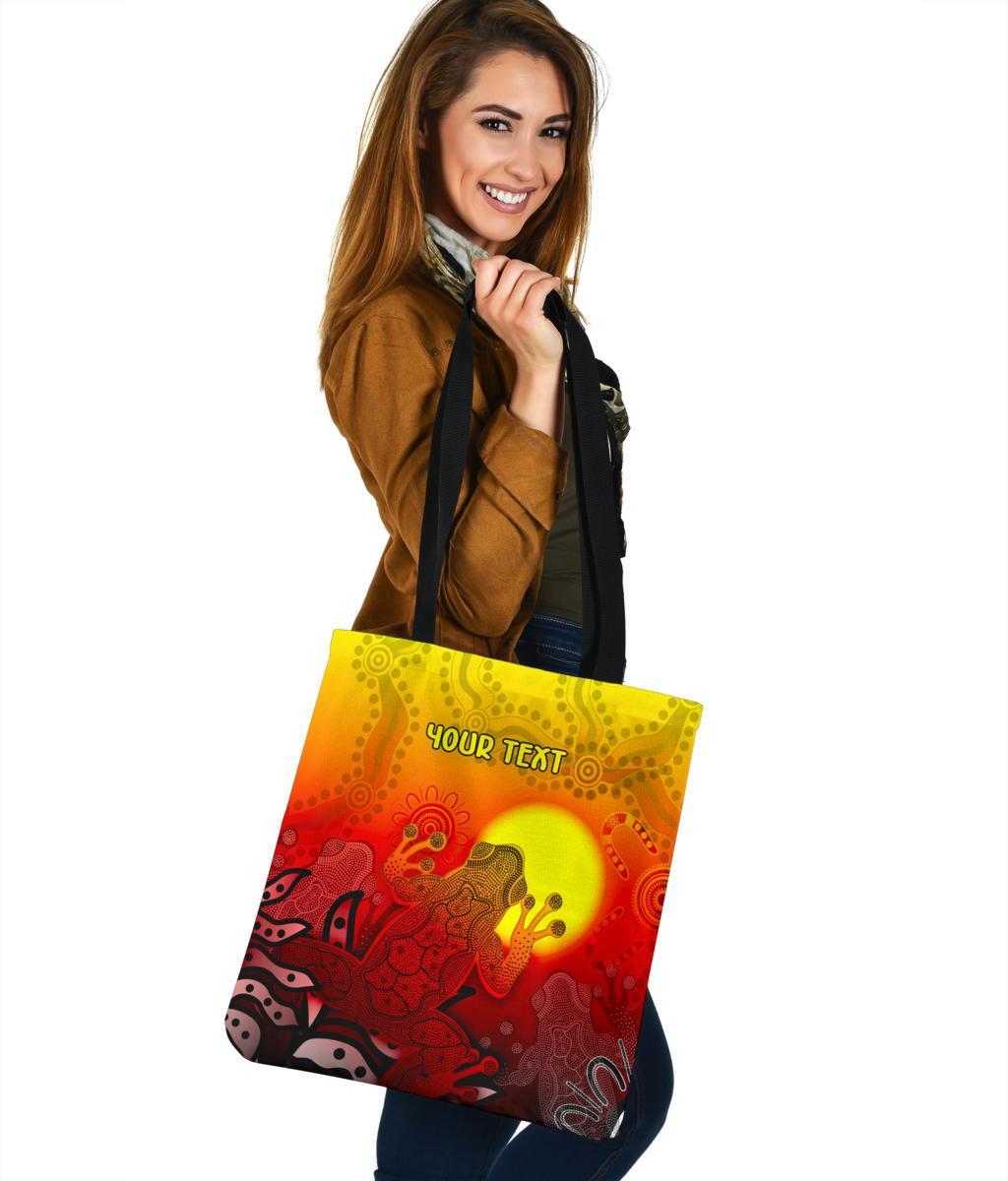 customaboriginal-tote-bags-indigenous-frog-red