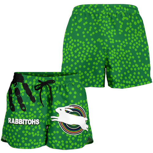 Naidoc Rabbitohs Women Shorts Aboriginal Vibes No.1 - Vibe Hoodie