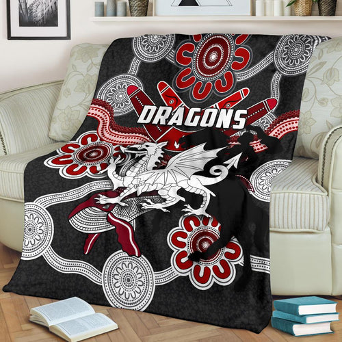 dragons-premium-blanket-st-george-indigenous-black