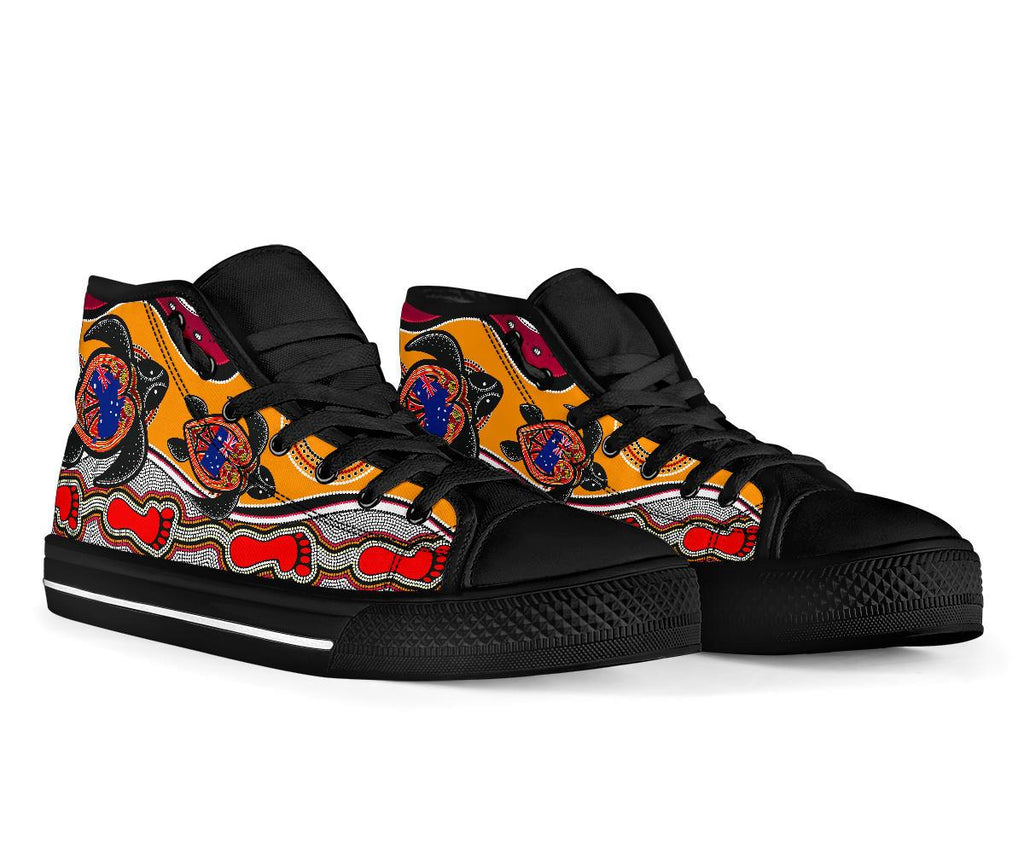 canvas-shoes-aboriginal-patterns-shoes-turtle-high-top