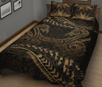 aotearoa-quilt-bed-set-gold-maori-manaia-with-silver-fern
