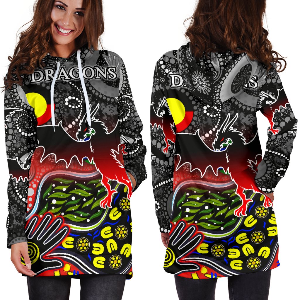 color-dragons-women-hoodie-dress-naidoc-week