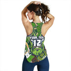 (Custom Personalised) Raiders Women's Racerback Tank Canberra Indigenous - Vibe Hoodie