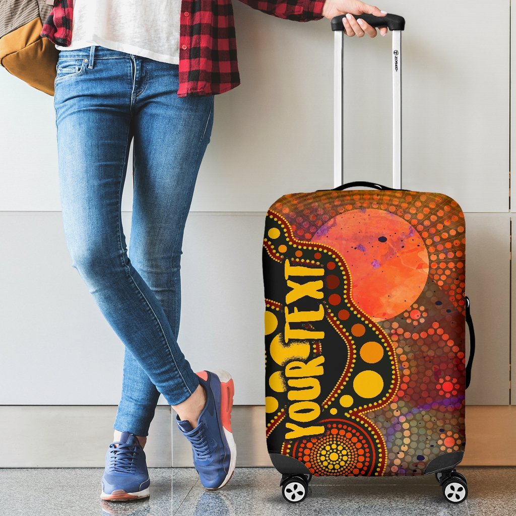 custom-text-aboriginal-luggage-covers-australia-indigenous-flag-circle-dot-painting-art-golden