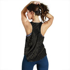 New Zealand Women Racerback Tank , Maori Turtle Tattoo - Gold - Vibe Hoodie