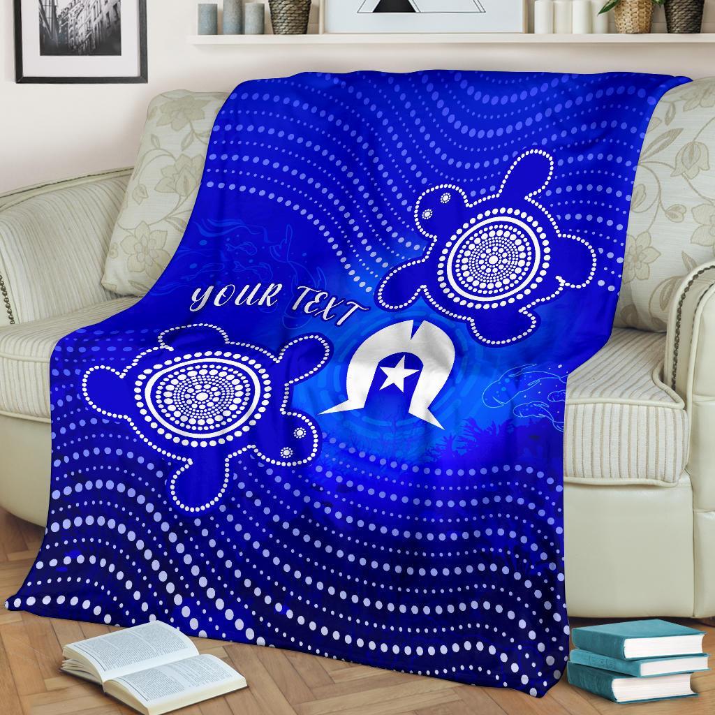 custom-torres-strait-islanders-premium-blanket-torres-symbol-with-indigenous-turtle