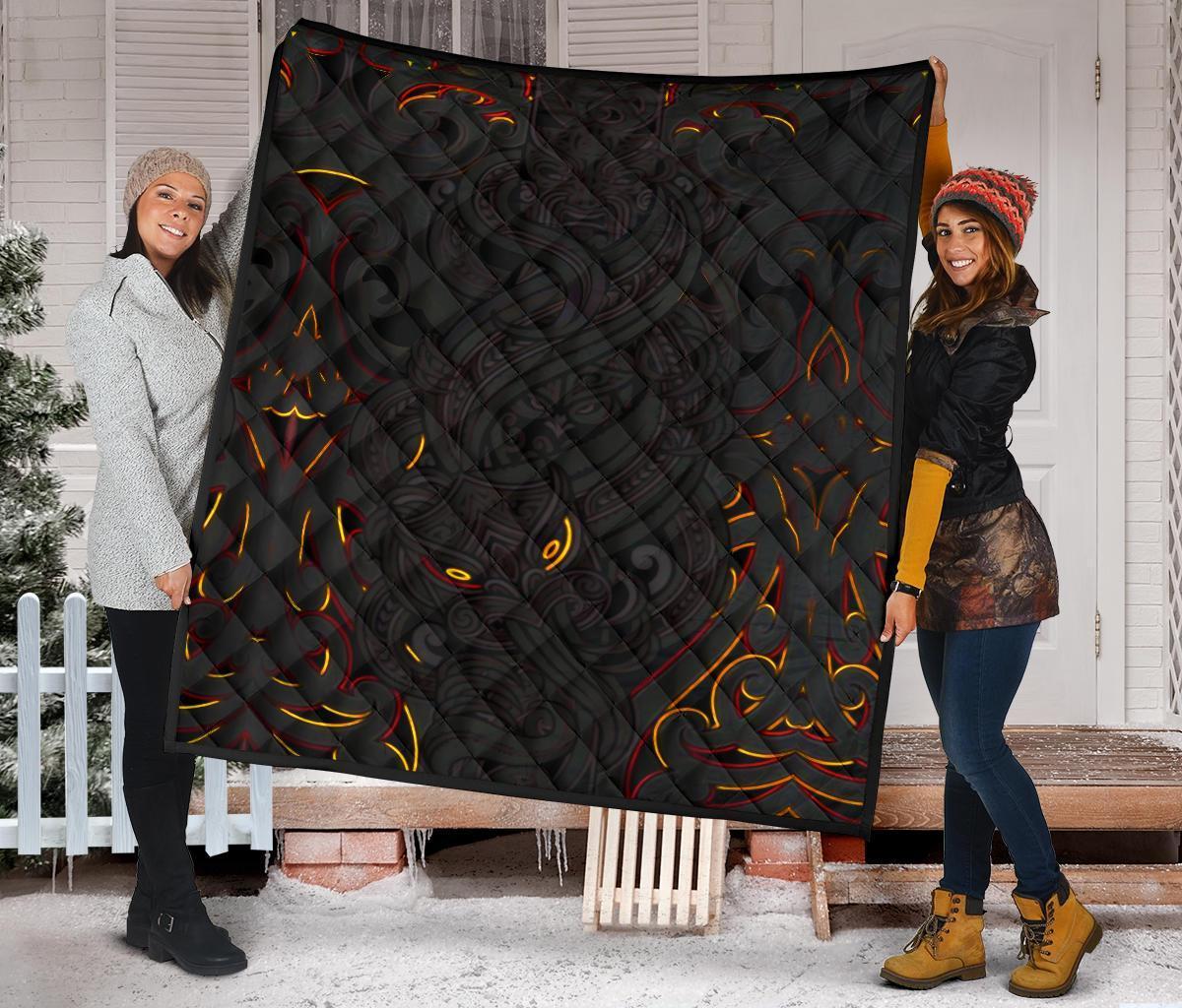 new-zealand-premium-quilt-maori-gods-tumatauenga-god-of-war-black