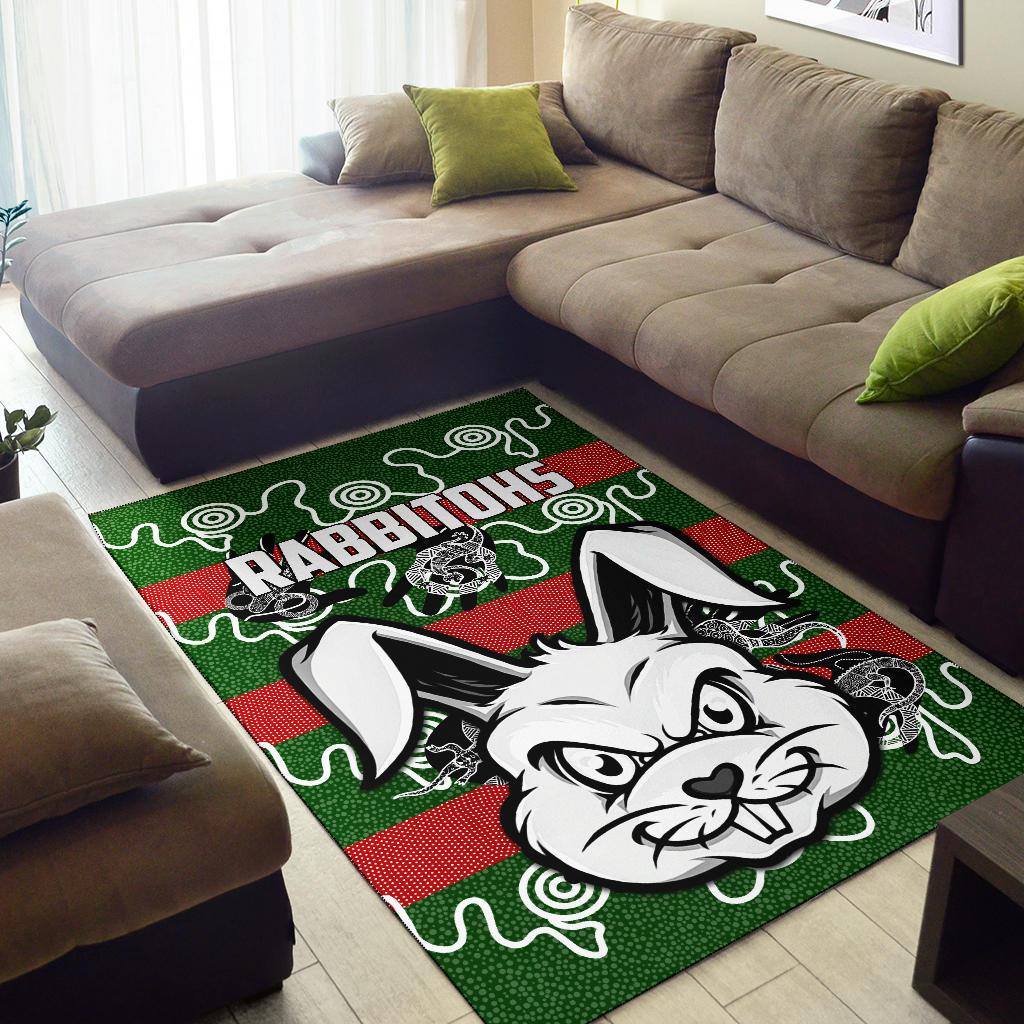 rabbitohs-indigenous-area-rug-rabbit-head