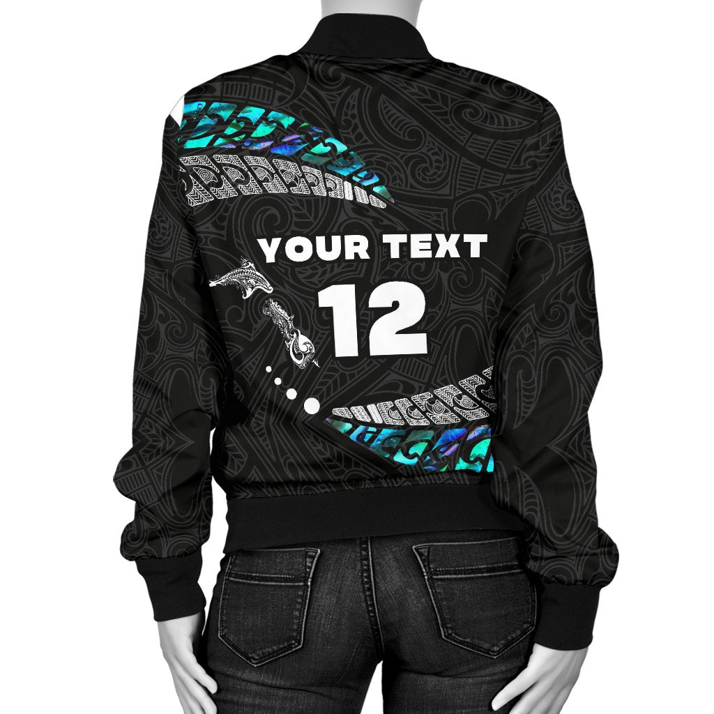 custom-personalised-maori-womens-bomber-jacket-hei-tiki-sport-style-custom-text-and-number