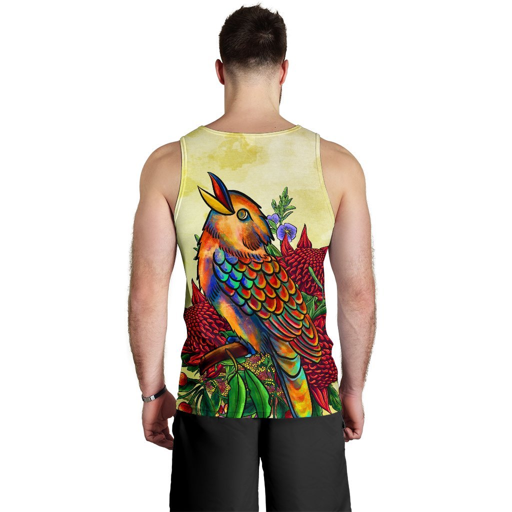 mens-tank-top-australia-kookaburra-with-waratah