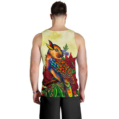 mens-tank-top-australia-kookaburra-with-waratah