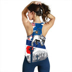 Bulldogs Anzac Day Women Racerback Tank Mix Indigenous - Vibe Hoodie