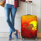 aboriginal-luggage-covers-indigenous-frog-red