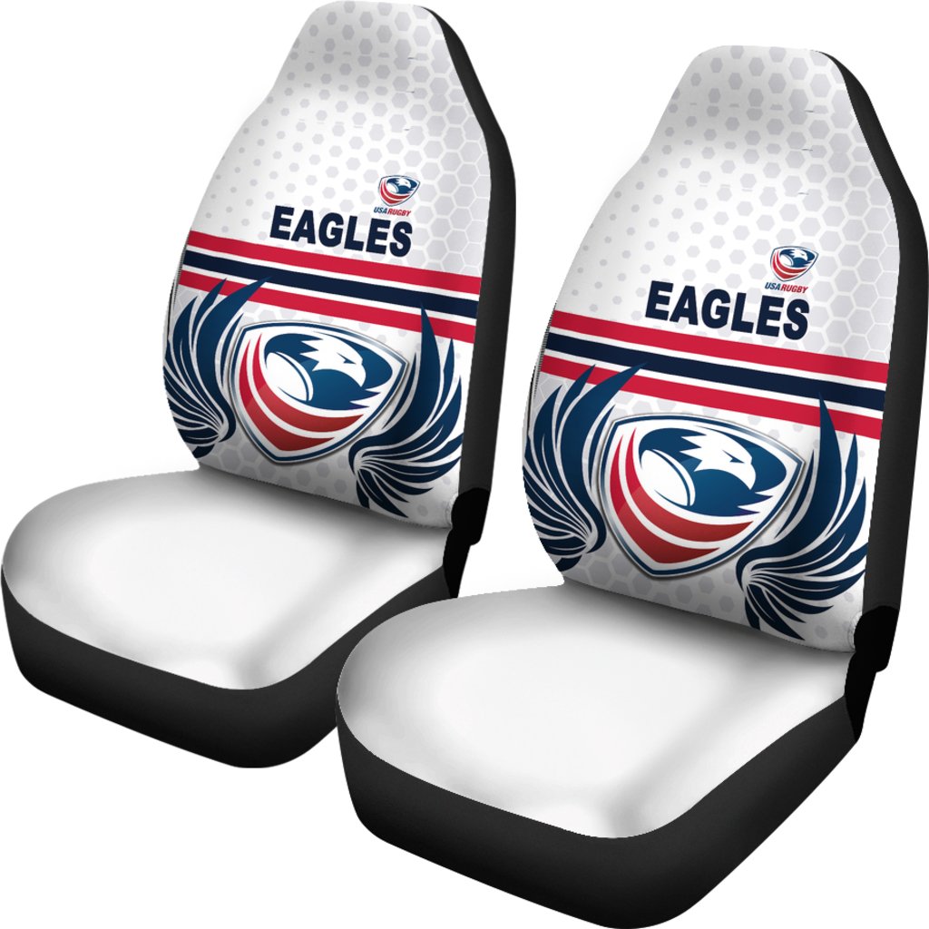 usa-rugby-car-seat-covers-eagles-simple-style-white