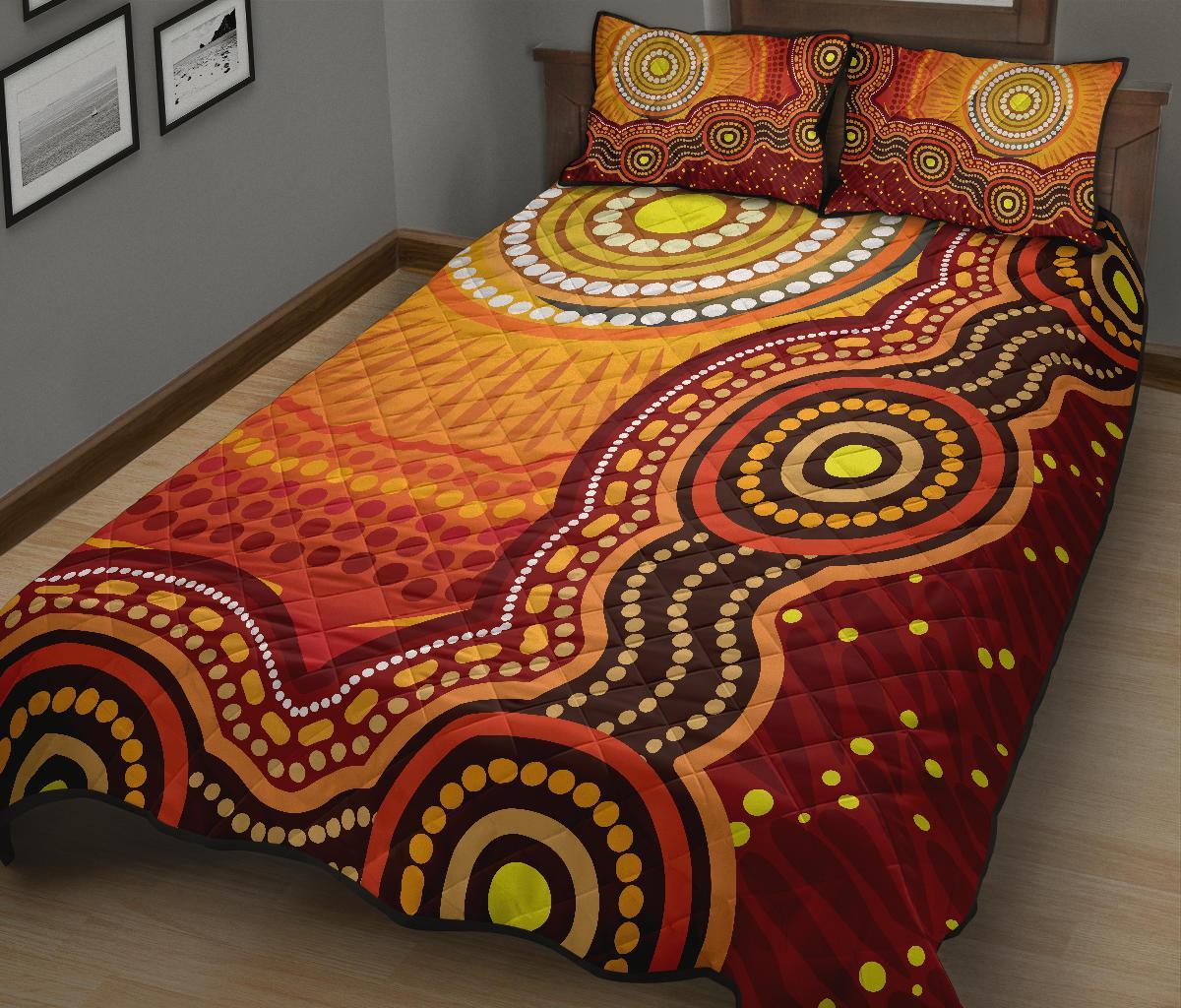 aboriginal-quilt-bed-set-sunrise-aboriginal-art