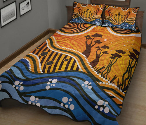 aboriginal-quilt-bed-set-boab-tree-dot-painting-art-vero2
