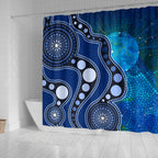 aboriginal-shower-curtain-australia-indigenous-flag-circle-dot-painting-art-blue