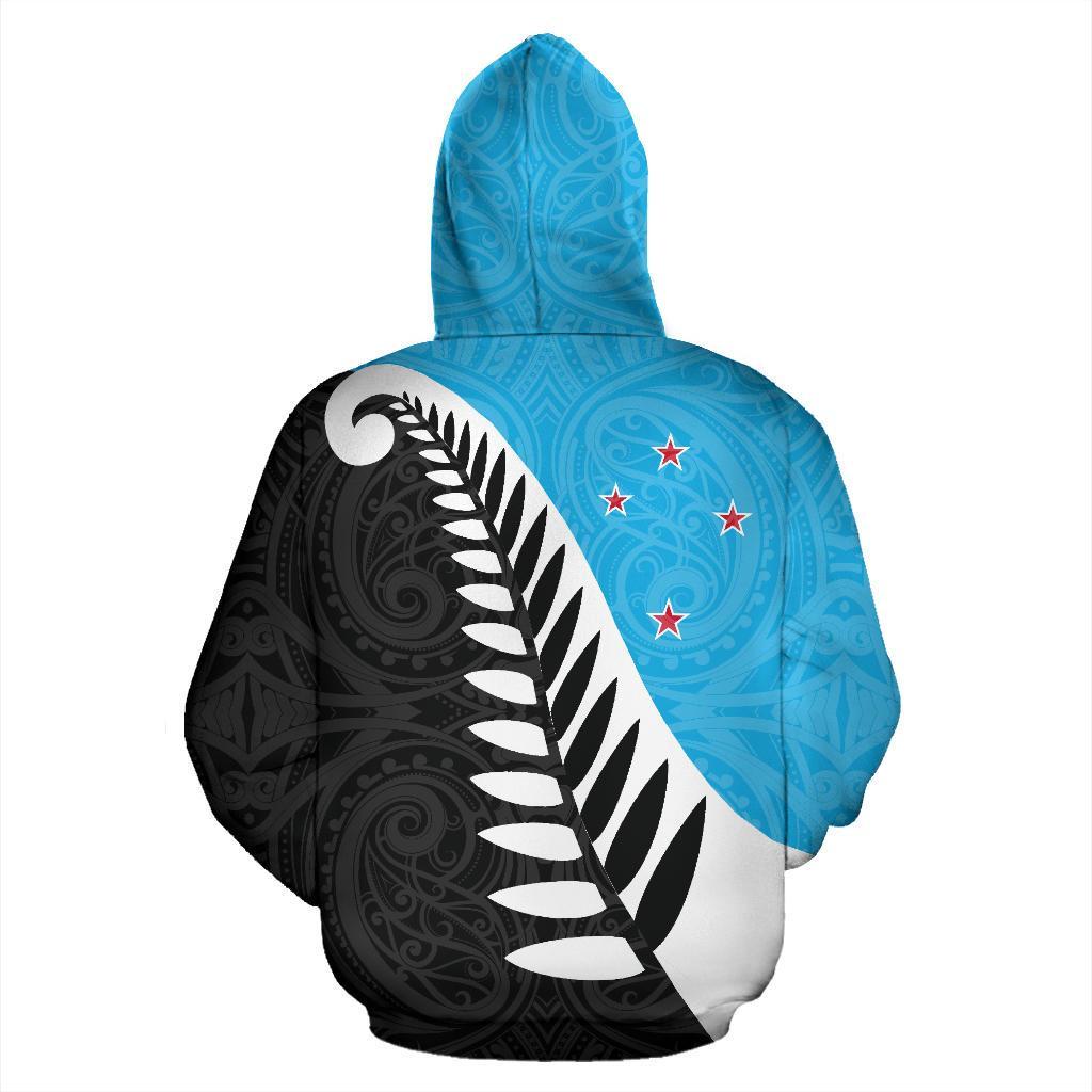koru-fern-new-zealand-hoodie-blue