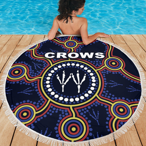 adelaide-beach-blanket-indigenous-crows-footprint