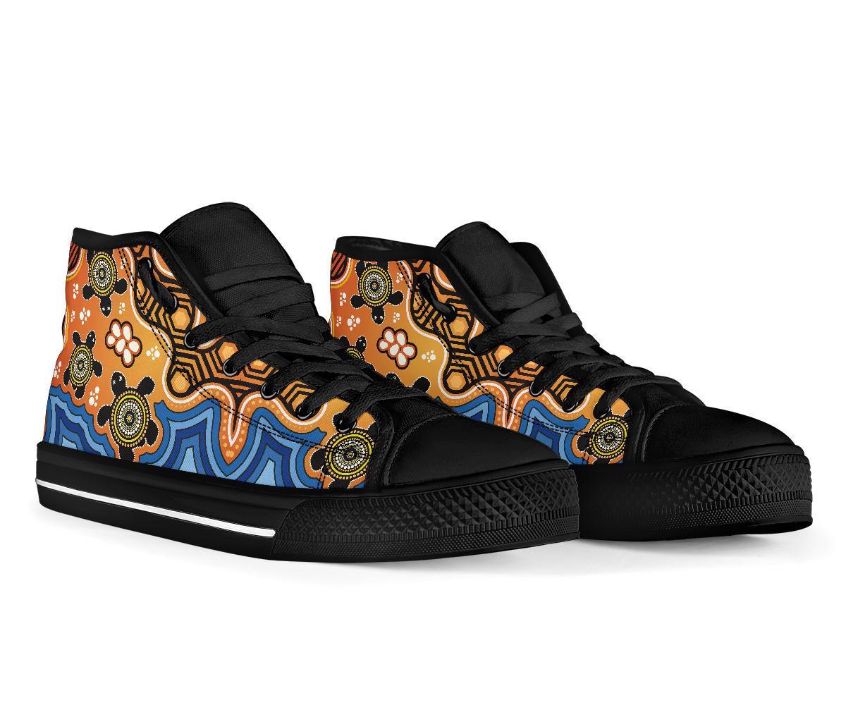 aboriginal-high-top-shoes-indigenous-art-patterns-ver04