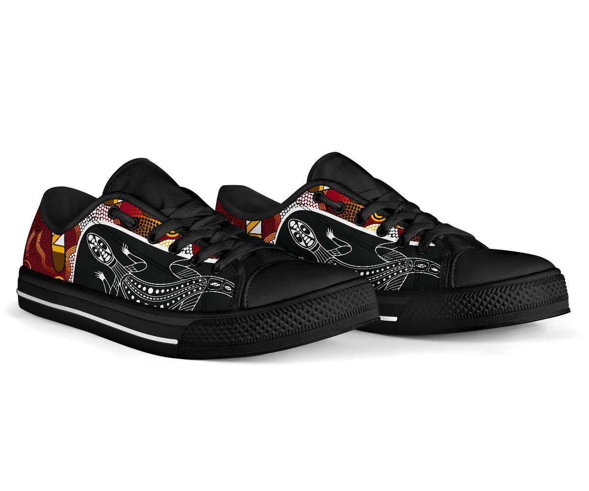 low-top-shoes-aboriginal-dot-painting-lizard-shoes