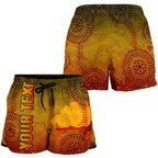 [Custom] Aboriginal Women's Shorts, Australian Map with  Indigenous Color - Vibe Hoodie