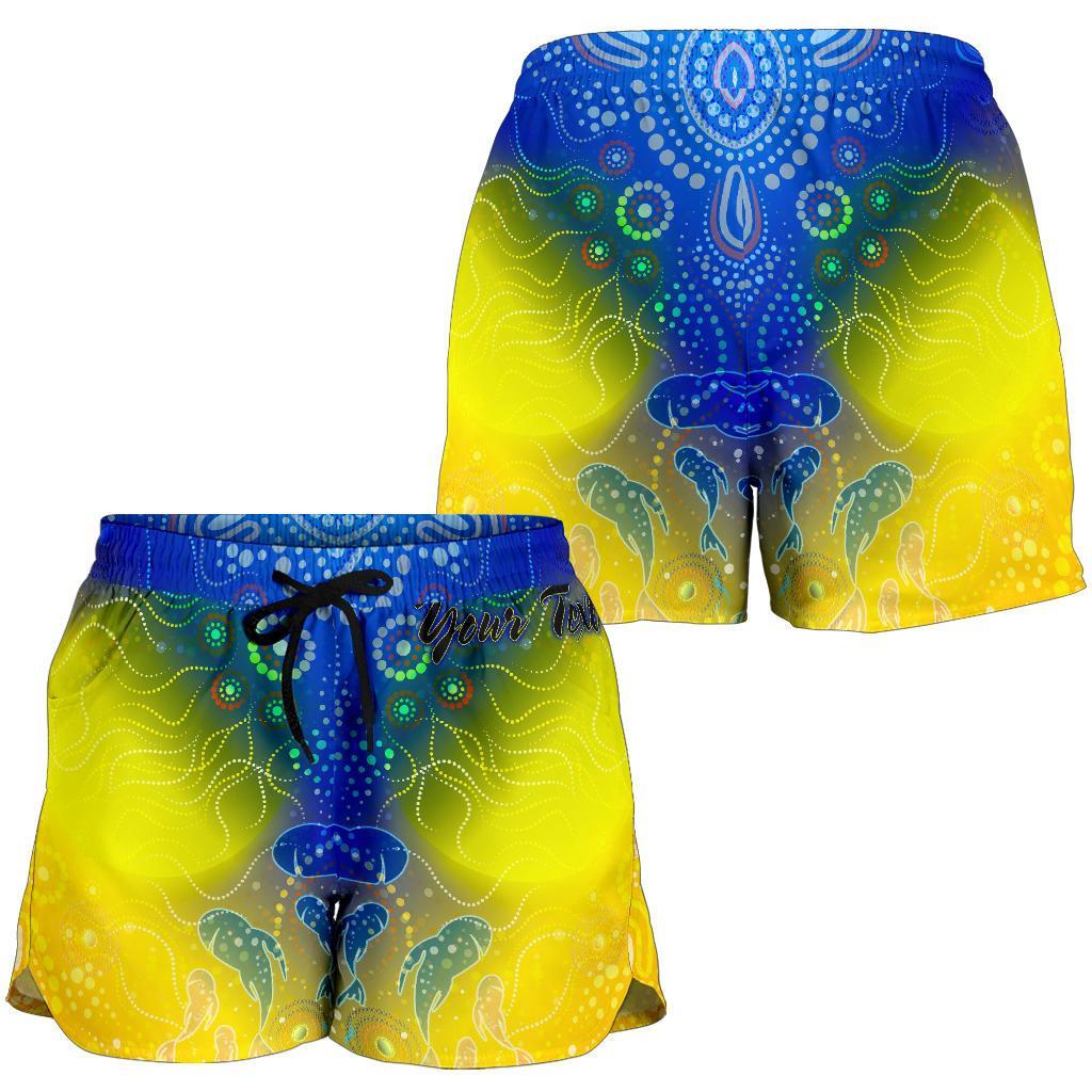 [Custom Text] Aboriginal Women's Shorts - Indigenous Fishing - Vibe Hoodie