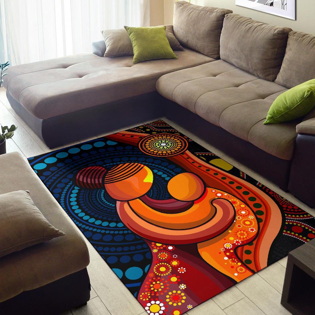 area-rug-aboriginal-mother-and-son