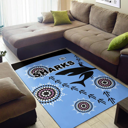 cronulla-area-rug-sharks-simple-indigenous-blue