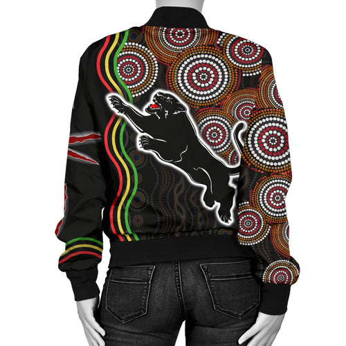 panthers-black-women-bomber-jacket-indigenous-penrith-version