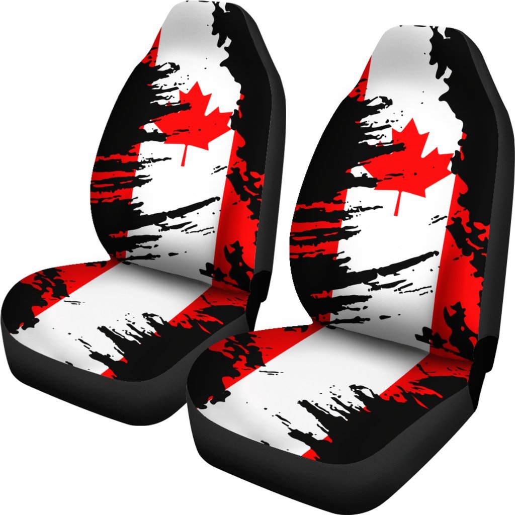canada-flag-painting-car-seat-cover