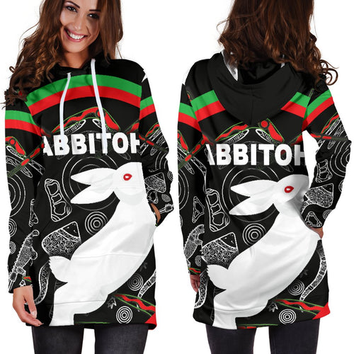 rabbitohs-women-hoodie-dress-indigenous-mystery-vibes