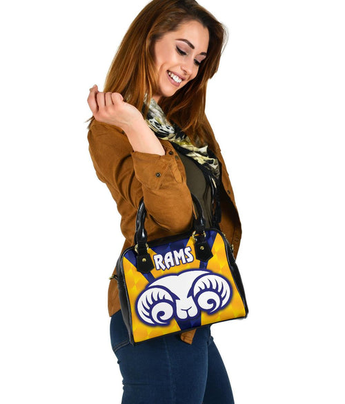 Adelaide Shoulder Handbag Rams Merino Original - Yellow - Vibe Hoodie