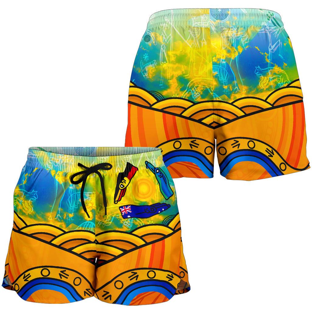 Aboriginal Women's Shorts, Australia Kangaroo Naidoc Week 2021 - Vibe Hoodie