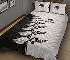 quilt-bed-set-nz-aotearoa-silver-fern-koru-style-black-white