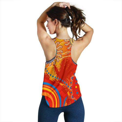Suns Women Racerback Tank Sun Indigenous Gold Coast - Vibe Hoodie