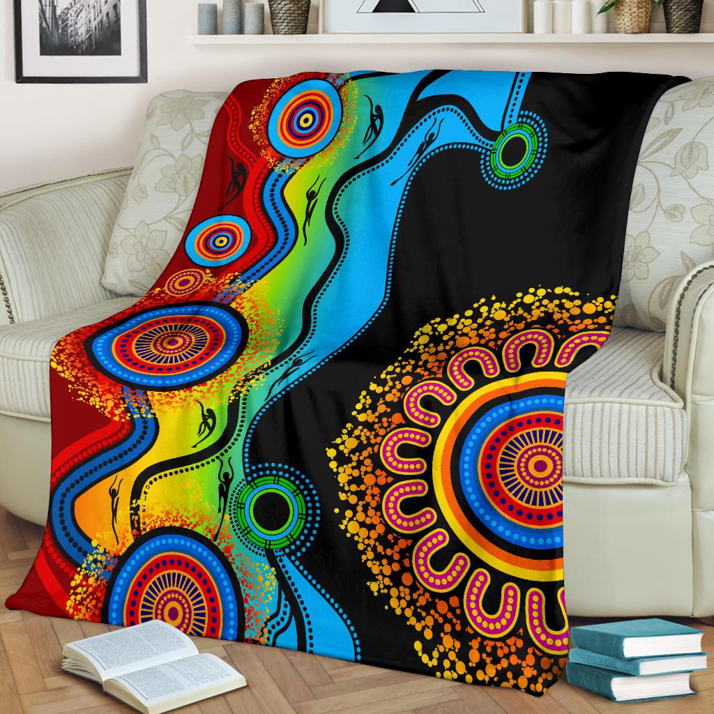 premium-blanket-aboriginal-blanket-blue-dream