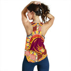 Brisbane Women Racerback Tank Broncos Indigenous Warm Vibes - Vibe Hoodie