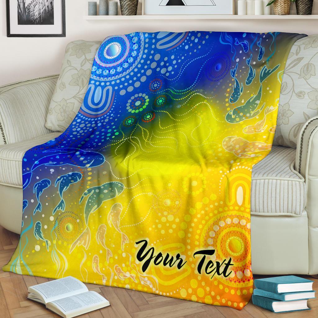 custom-text-aboriginal-premium-blanket-indigenous-fishing