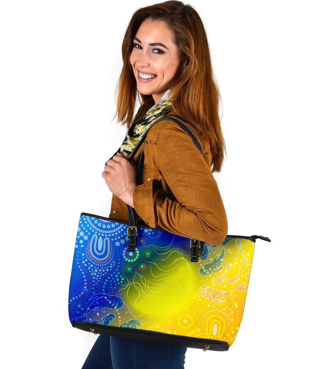 aboriginal-large-leather-tote-bag-indigenous-fishing